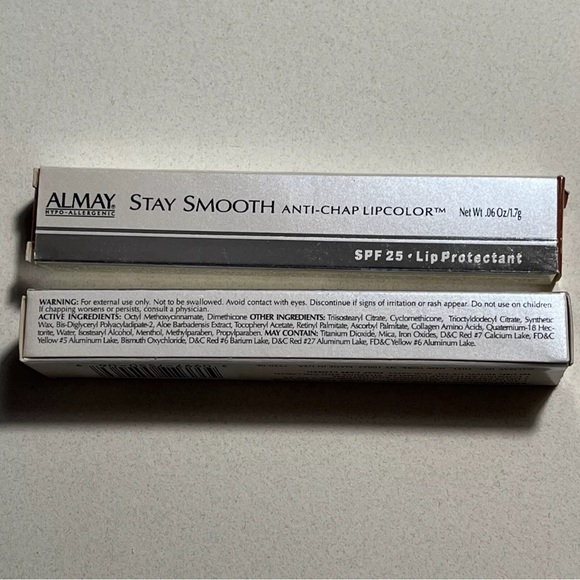 2x ALMAY Stay Smooth Anti-Chap Lipcolor with SPF 25 - Lip Protectant #BASHFUL - Picture 3 of 7